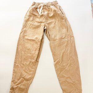 Womens Cotton:On baggy casual pants tan/camel pre owned good condition size 0